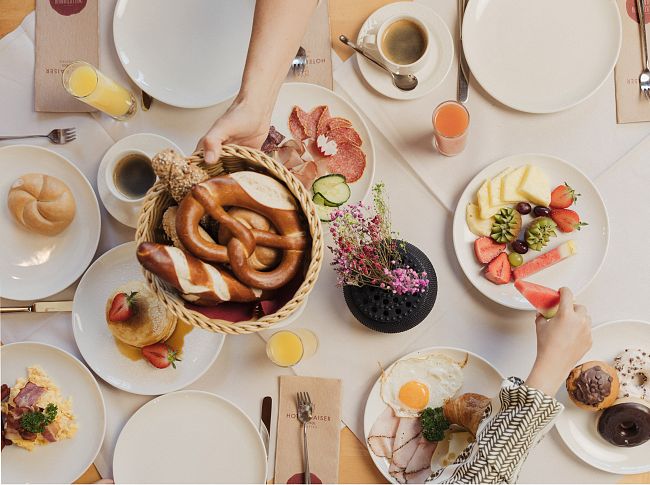 Hearty breakfast for a perfect start